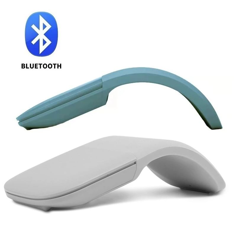  Ratón Bluetooth Arc Touch, mouse plegable inalámbrico sin  receptor nano USB, ergonómico mini ratón óptico silencioso para computadora  portátil, portátil (gris) : Electrónica